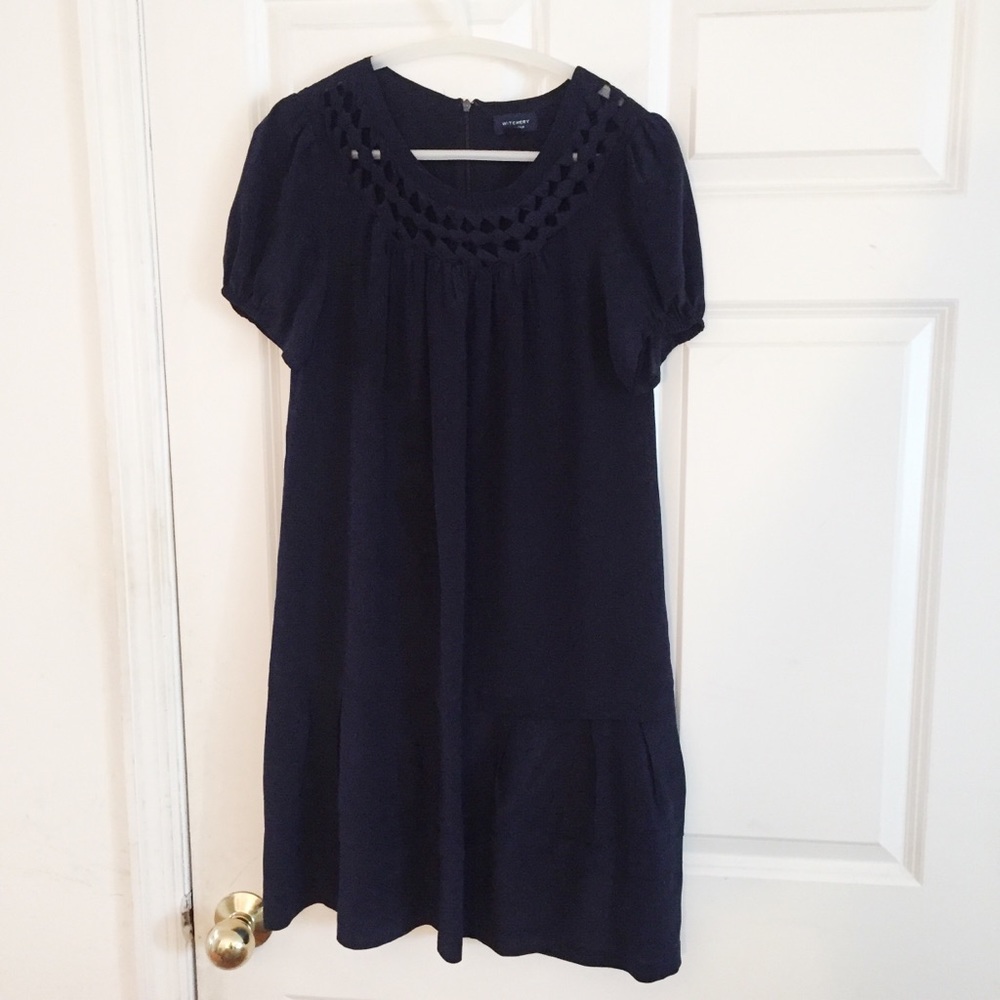 Witchery Pure Silk Dress Black Size XS